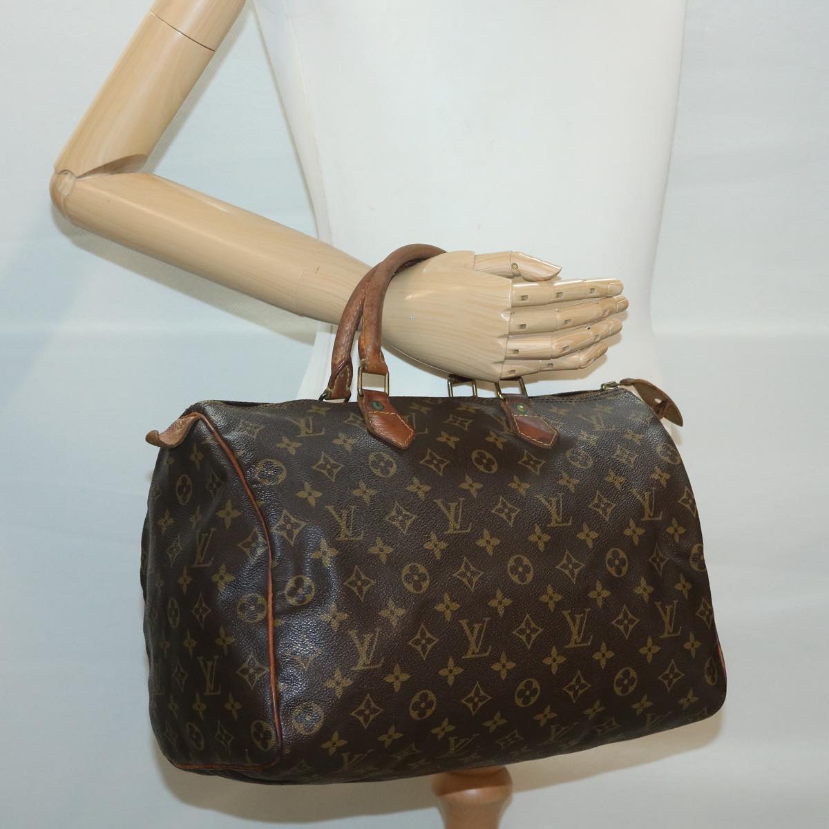 LOUIS VUITTON Monogram Speedy 35 Hand Bag M41524 LV th3282