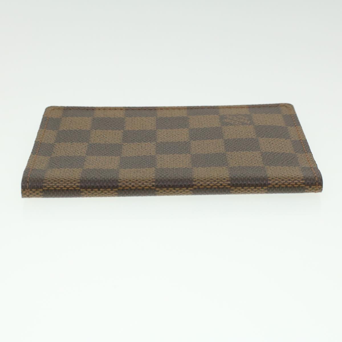 LOUIS VUITTON Damier Ebene Couverture Passport Case N60189 LV th3434