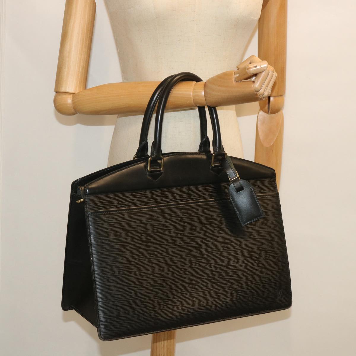 LOUIS VUITTON Epi Riviera Hand Bag Noir Black M48182 LV th4118