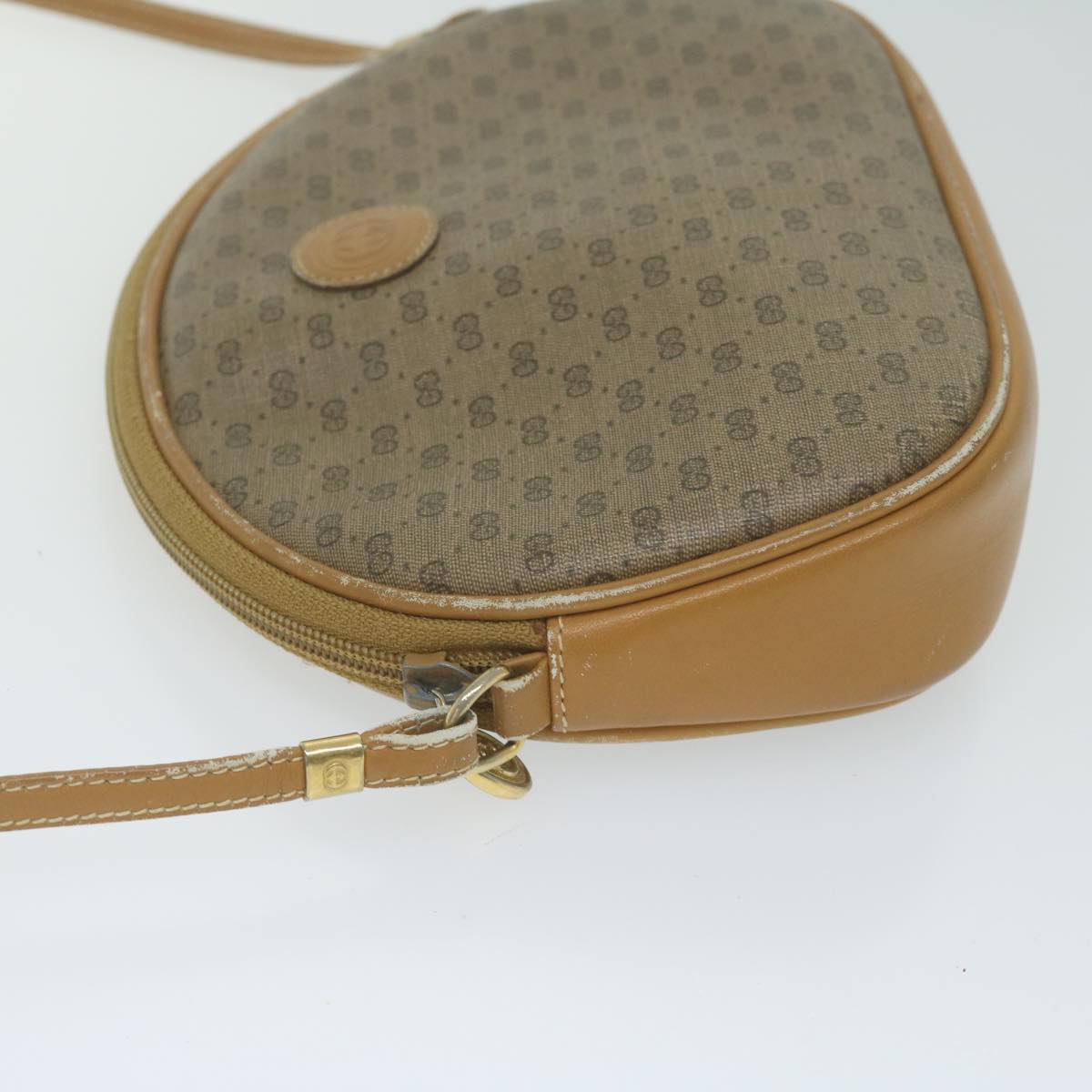 GUCCI Micro GG Supreme Shoulder Bag PVC Beige 007 084 0094 th4525