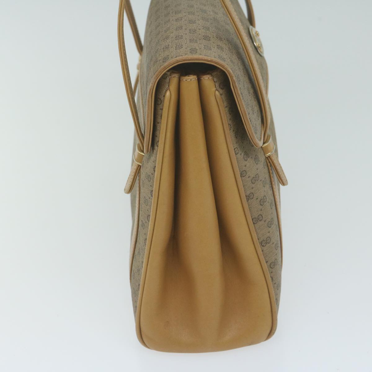 GUCCI Micro GG Supreme Hand Bag PVC Leather Beige 000 46 4857 th4558
