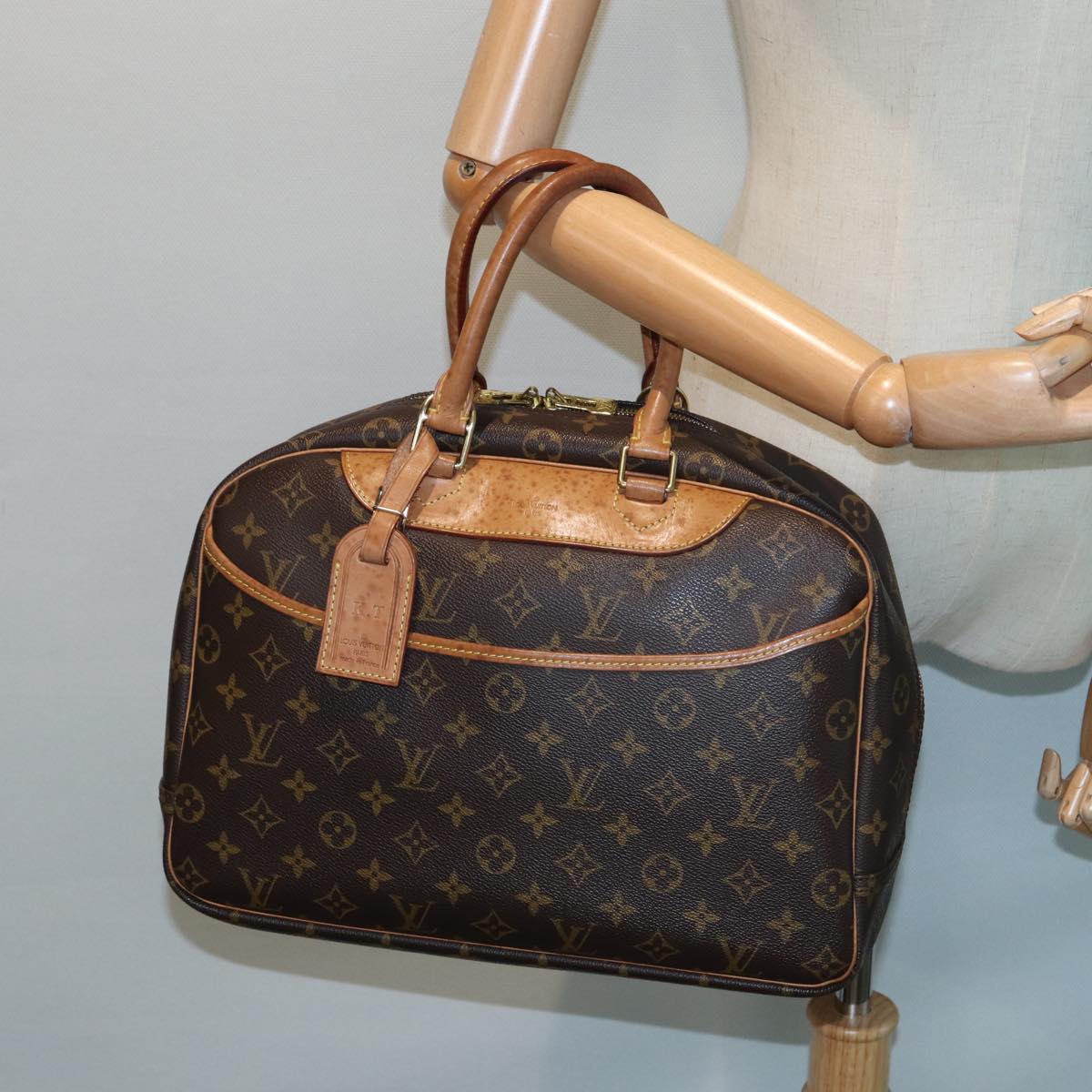 LOUIS VUITTON Monogram Deauville Hand Bag M47270 LV th5155