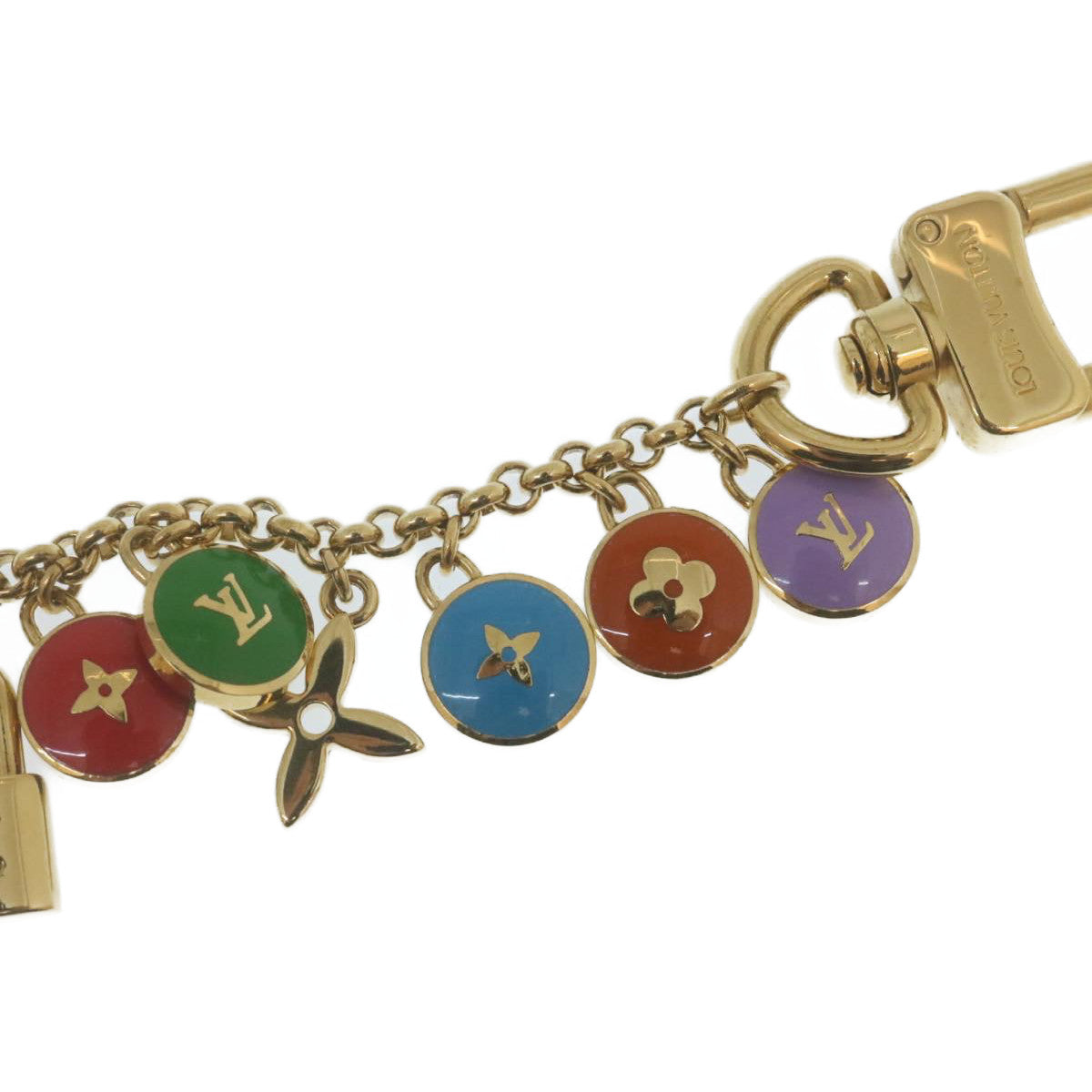 LOUIS VUITTON Porte Cles Cianne Pastilles Bag Charm Chain M65386 LV yk1944