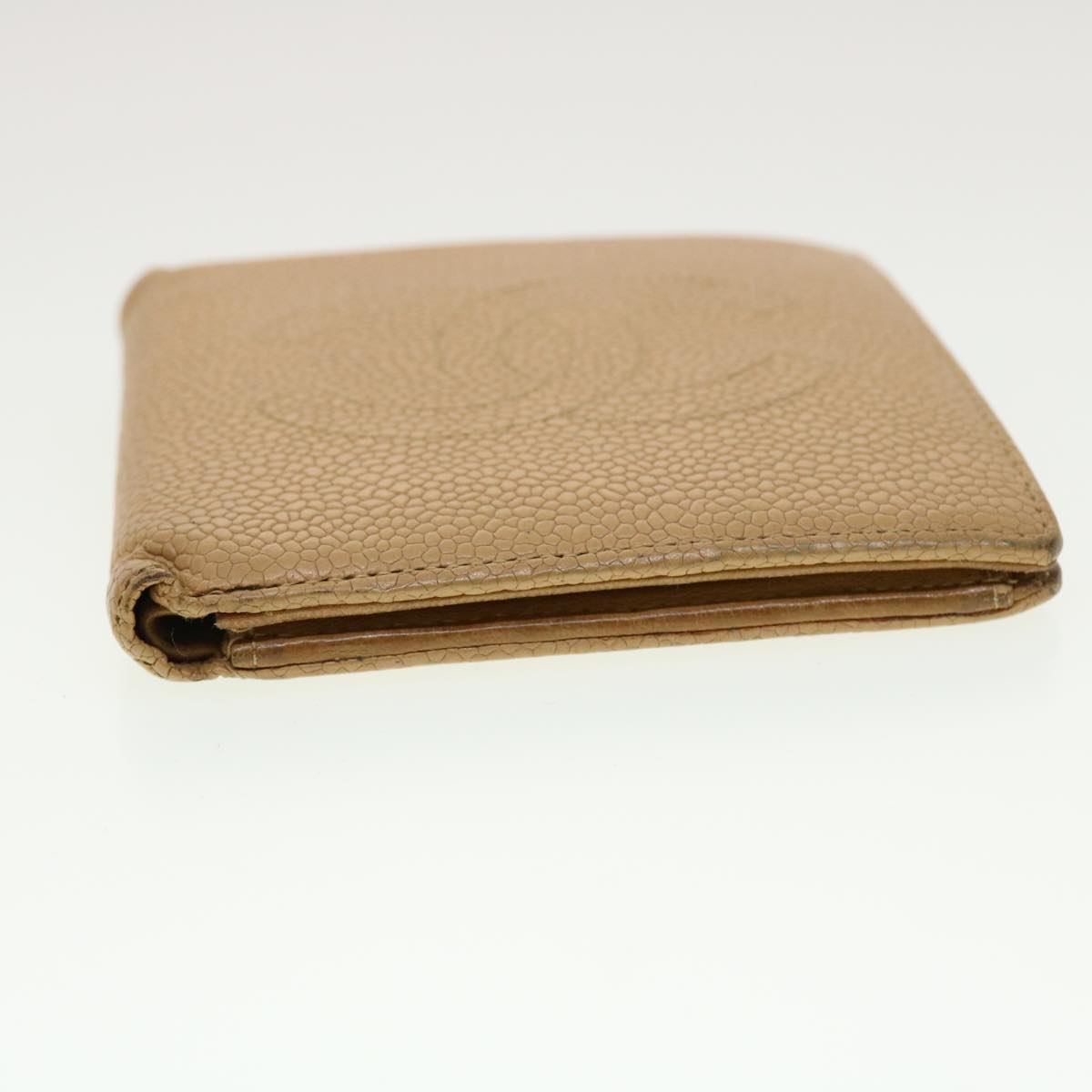 Luxury Chanel Wallet Caviar Skin Beige CC ti1127