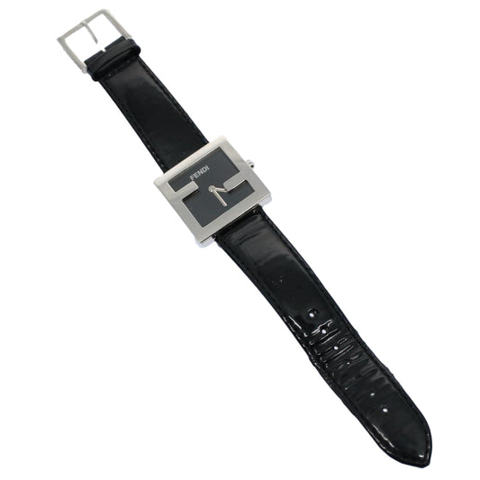 Luxury FendiWatches Metal Enamel Black Silverti1346