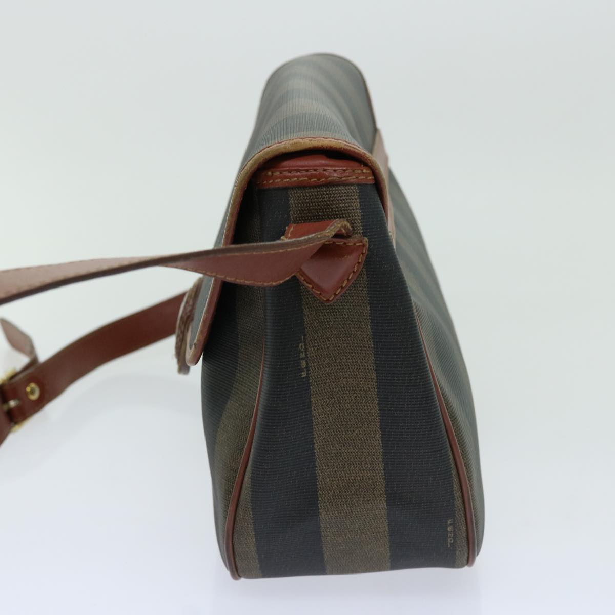 Luxury FendiPecan Canvas Shoulder Bag Brown Blackti1599