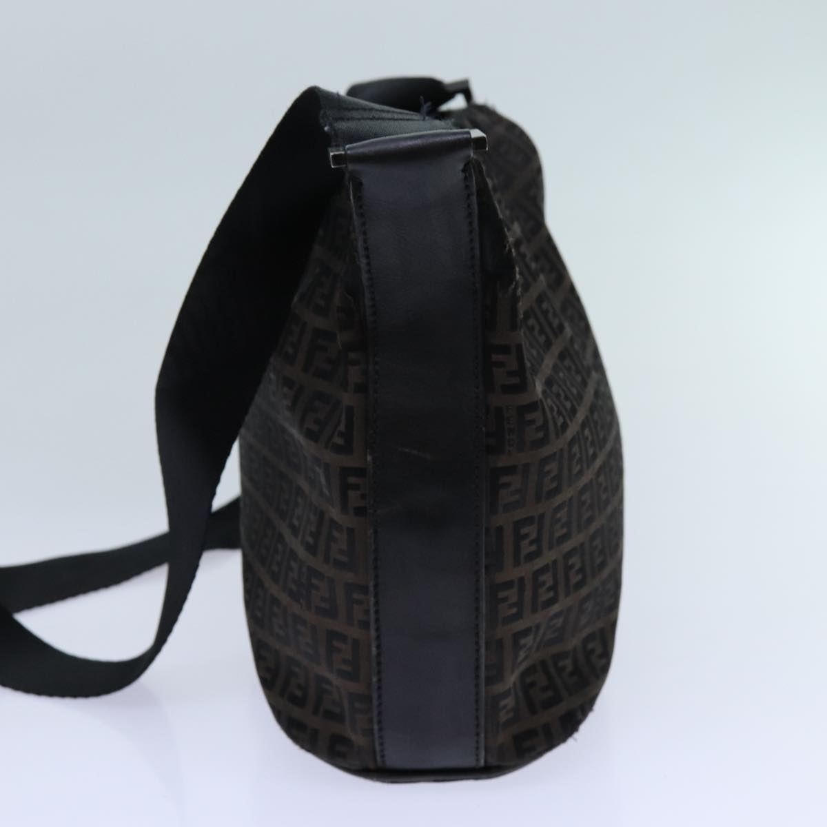 Luxury FendiZucchino Canvas Shoulder Bag 2Set Black Brownti1610