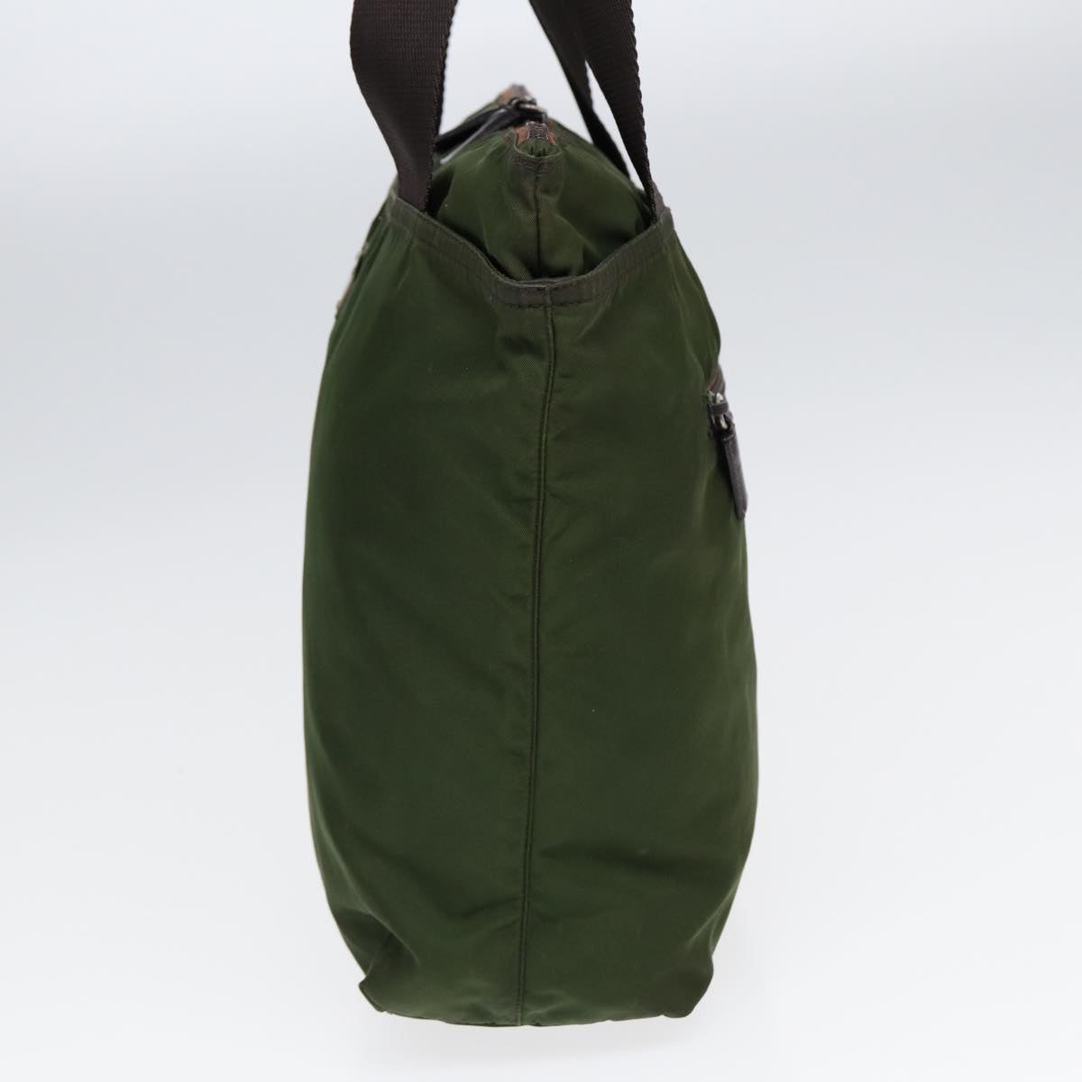 Luxury Prada Tote Bag Nylon Khaki Brown ti1953