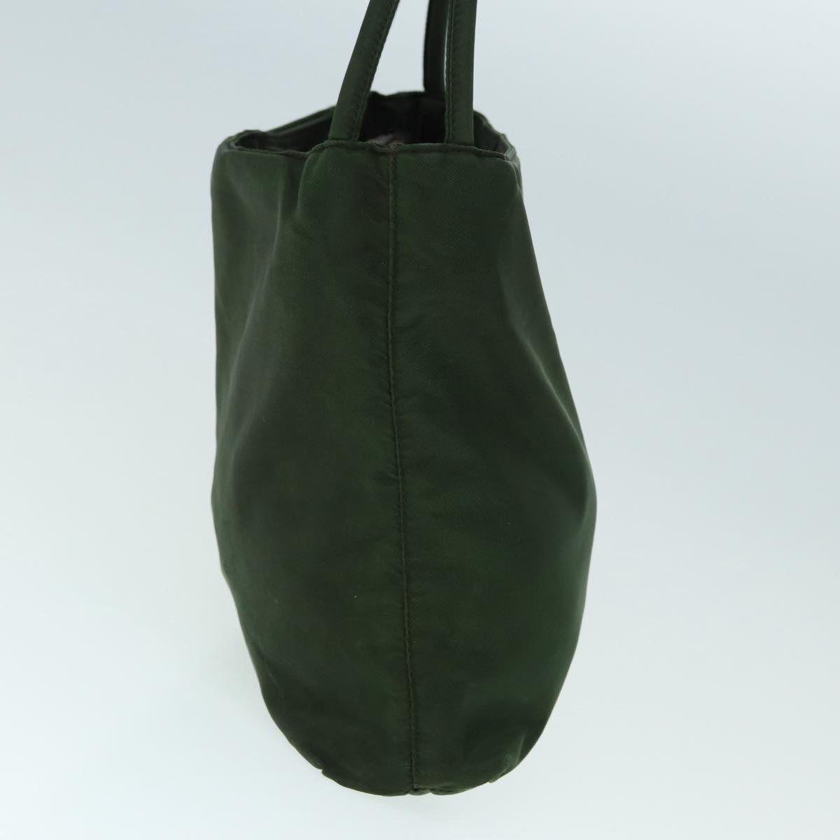 Luxury Prada Tote Bag Nylon Khaki Silver ti2021