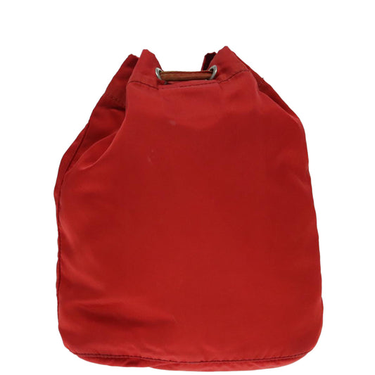Luxury Prada Pouch Nylon Red Silver ti2074