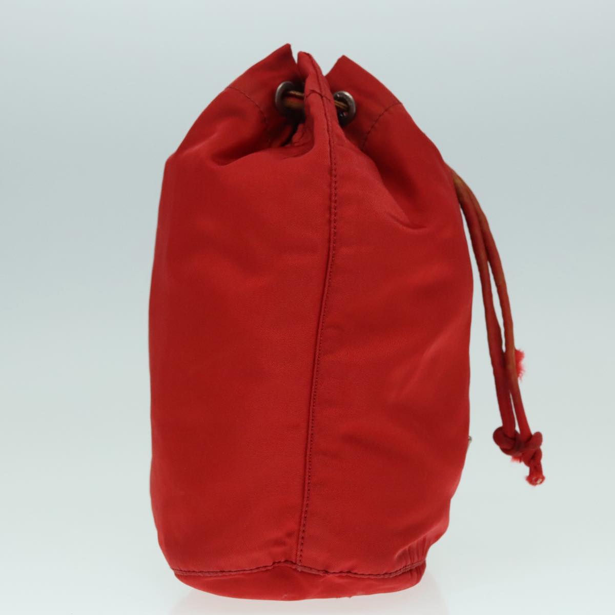 Luxury Prada Pouch Nylon Red Silver ti2074