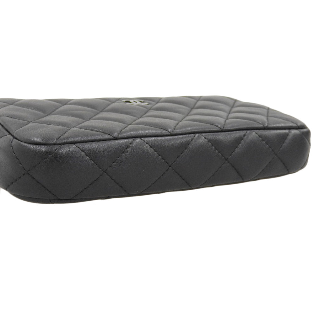 Chanel Lambskin Coco Mark Chain Wallet A82527