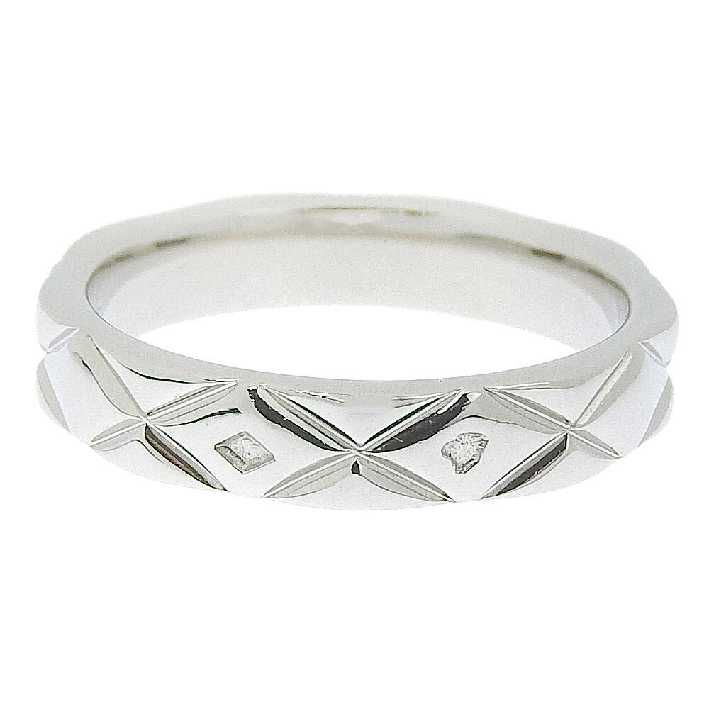 Chanel Pt950 Matelasse Ring Platinum #46