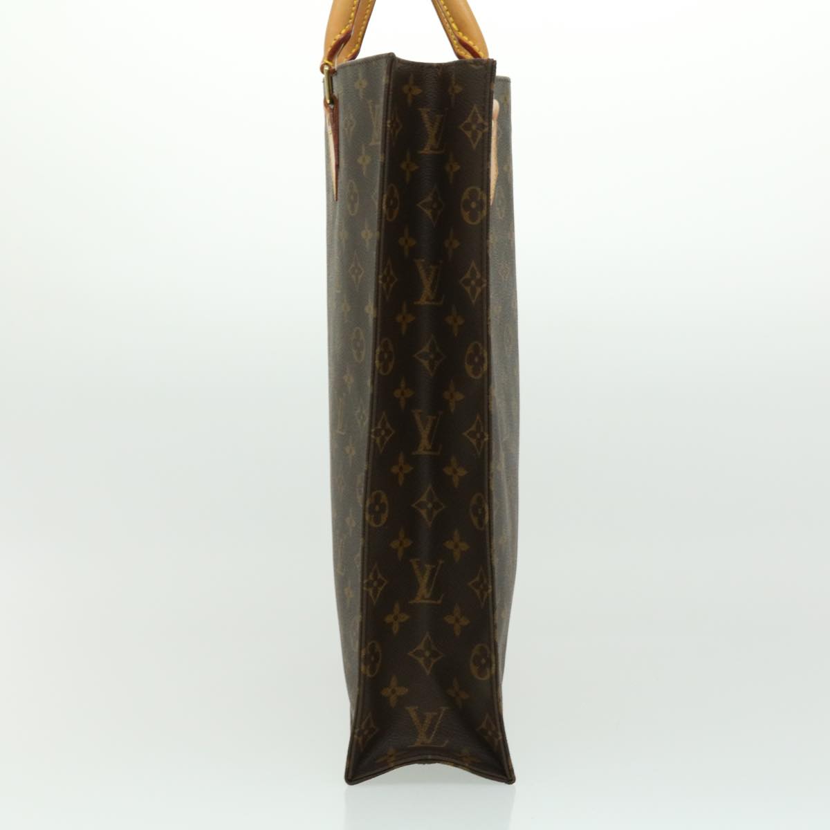 LOUIS VUITTON Monogram Sac Plat Hand Bag M51140 LV tp354