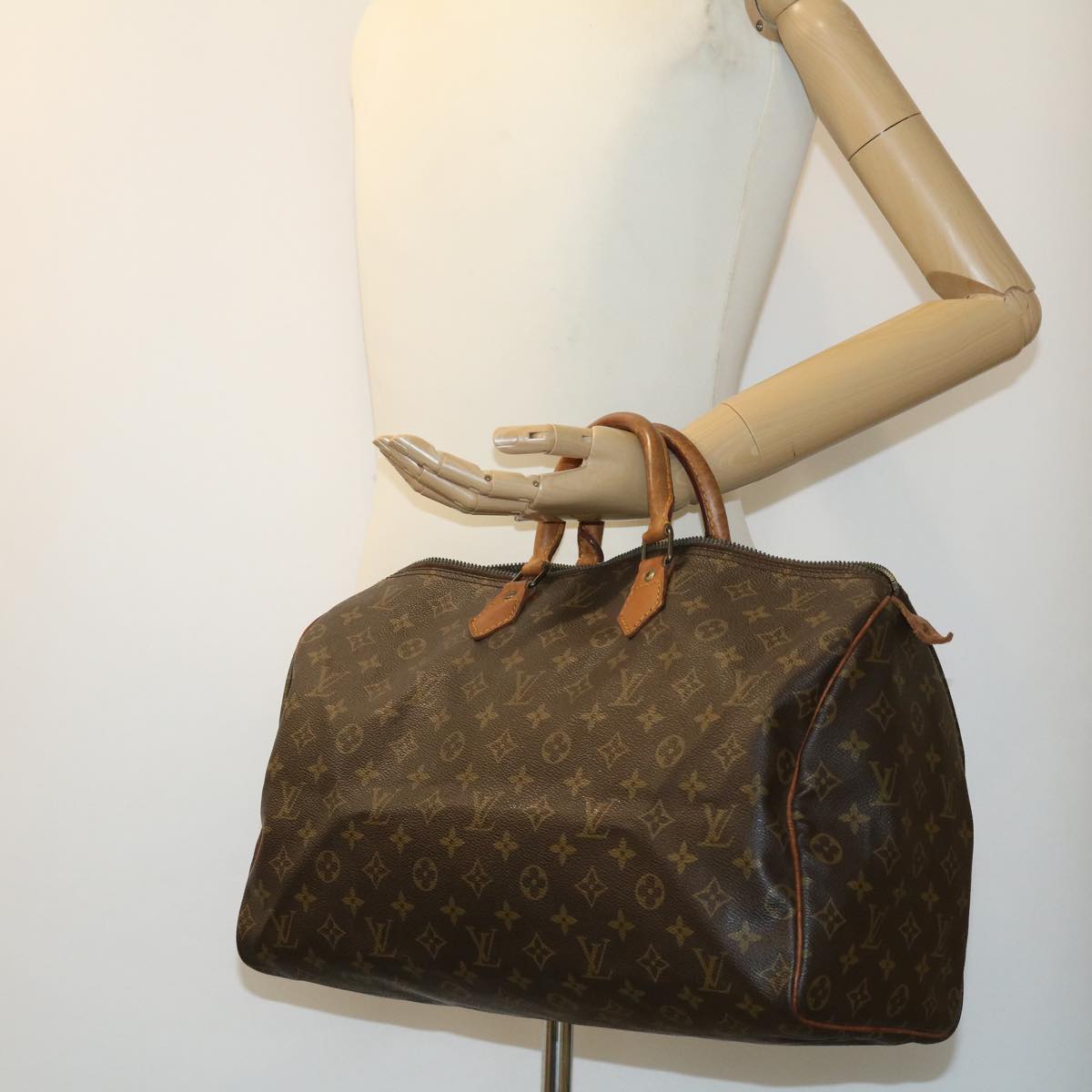 LOUIS VUITTON Monogram Speedy 40 Hand Bag M41522 LV uy027
