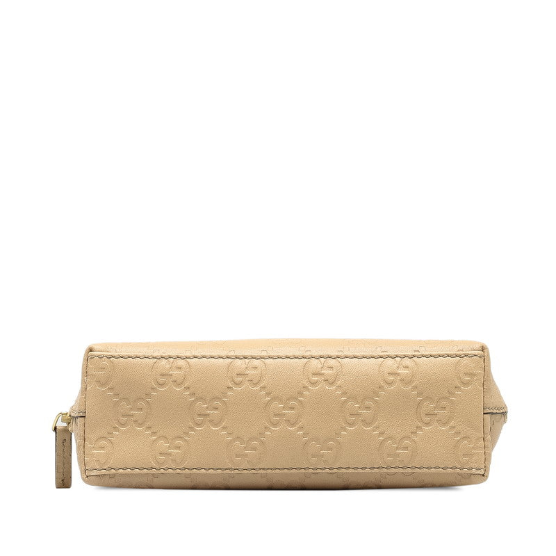 Luxury Gucci Trending 2025 Leather Pouch 272367 Beige