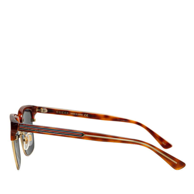 Luxury Gucci Trending 2025 GG0382S Plastic Sunglasses Brown Gold
