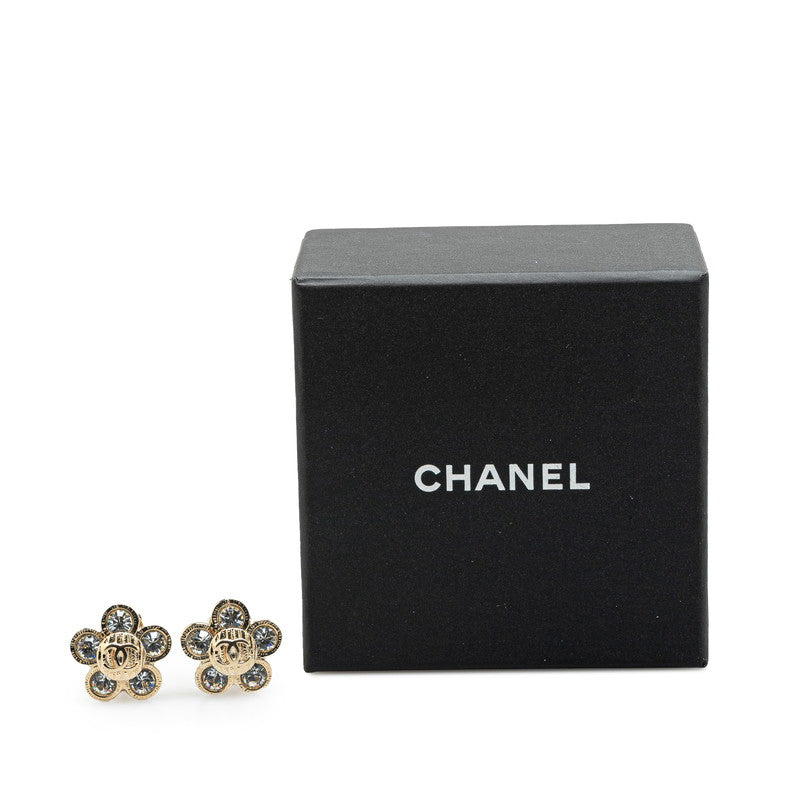 Chanel Vintage Coco Mark Flower Earrings