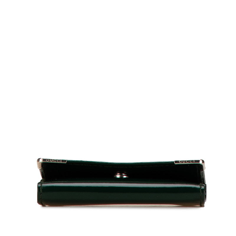 Luxury Gucci Trending 2025 Enamel Key Case 6 Hooks Green