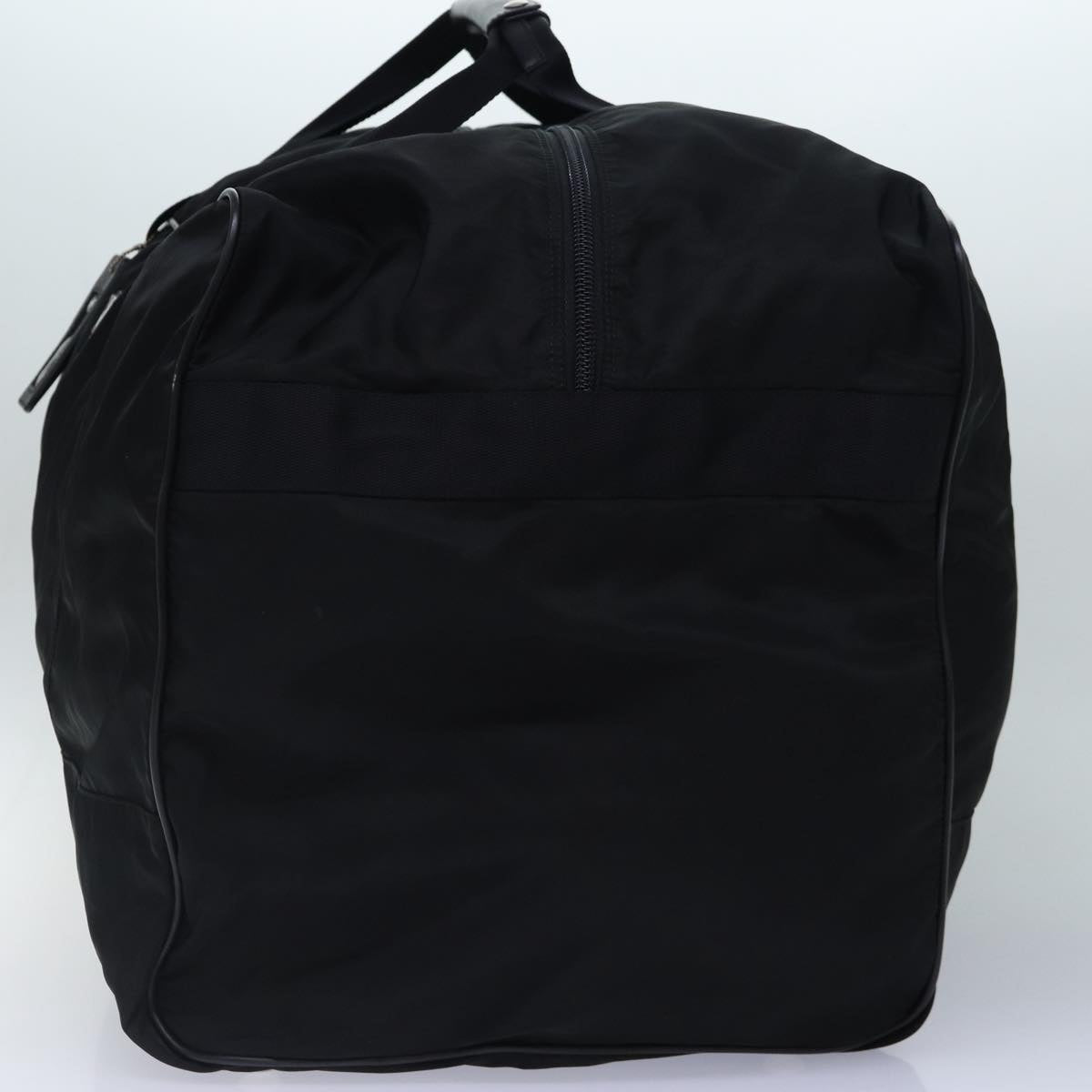 Luxury Prada Boston Bag Nylon Black Silver yb684