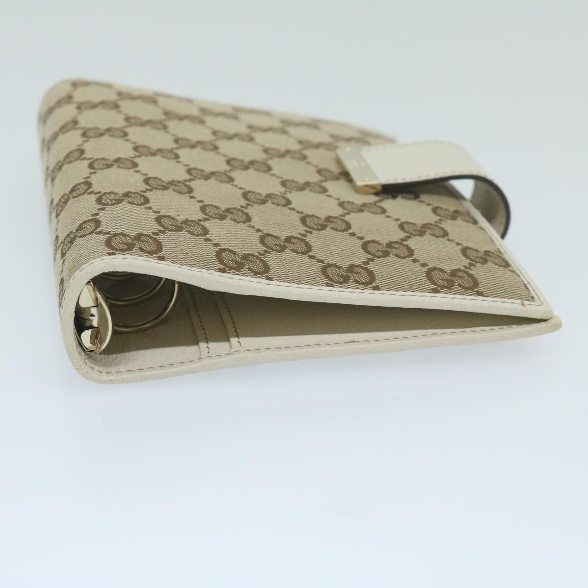 GUCCI GG Canvas Day Planner Cover Beige 115241 10129