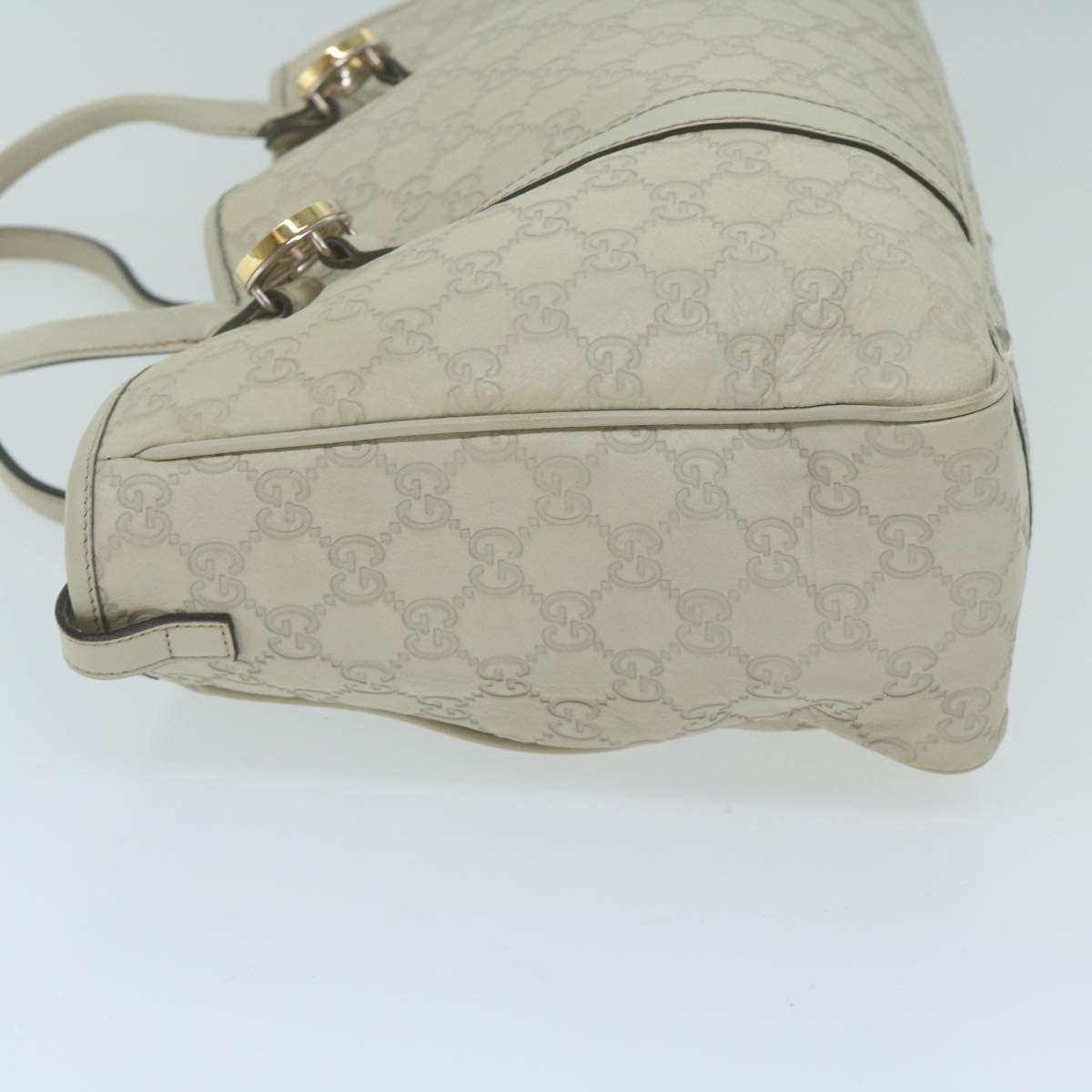 GUCCI GG Canvas Guccissima GG Twins Tote Bag White 232957 10150