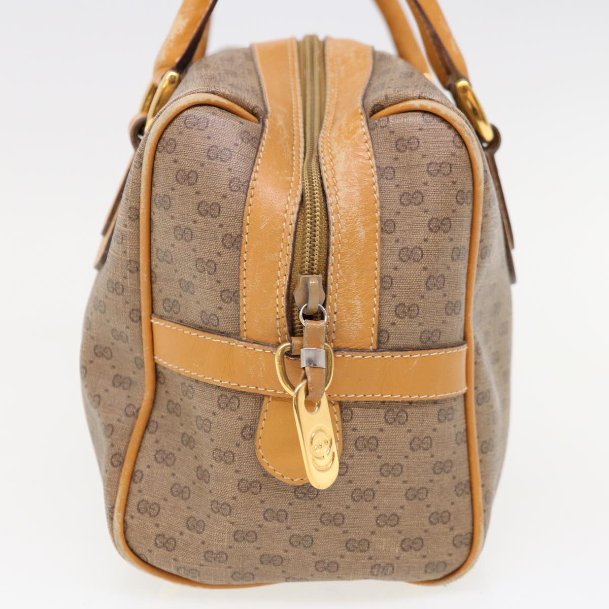 GUCCI Micro GG Supreme Hand Bag PVC Leather Beige 002 58 4422 10311