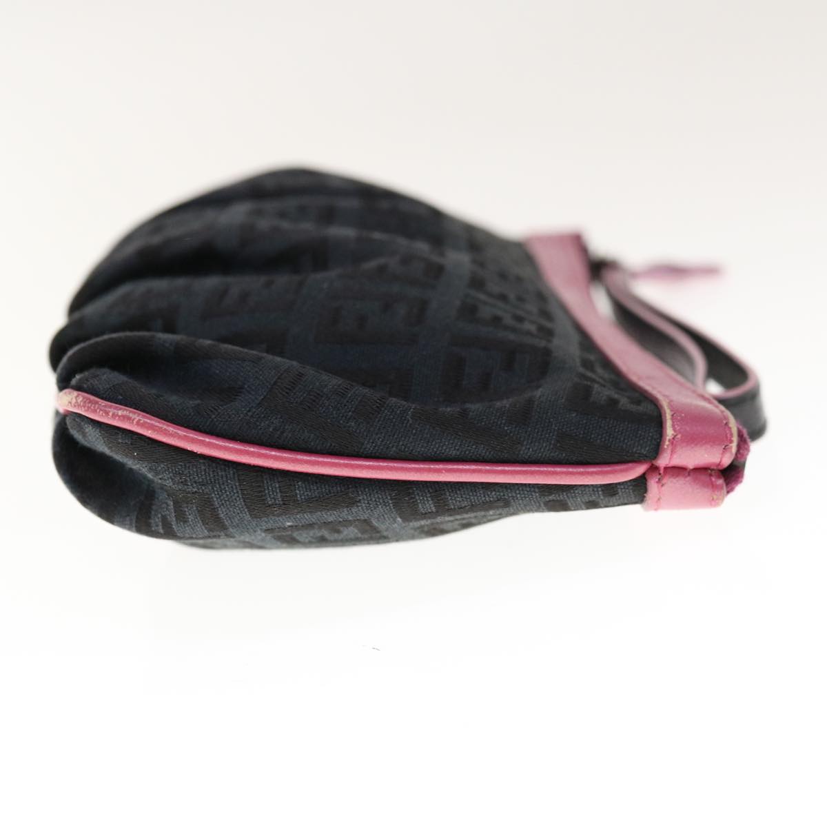 Luxury FendiZucchino Canvas Pouch Black Pinkyk10551