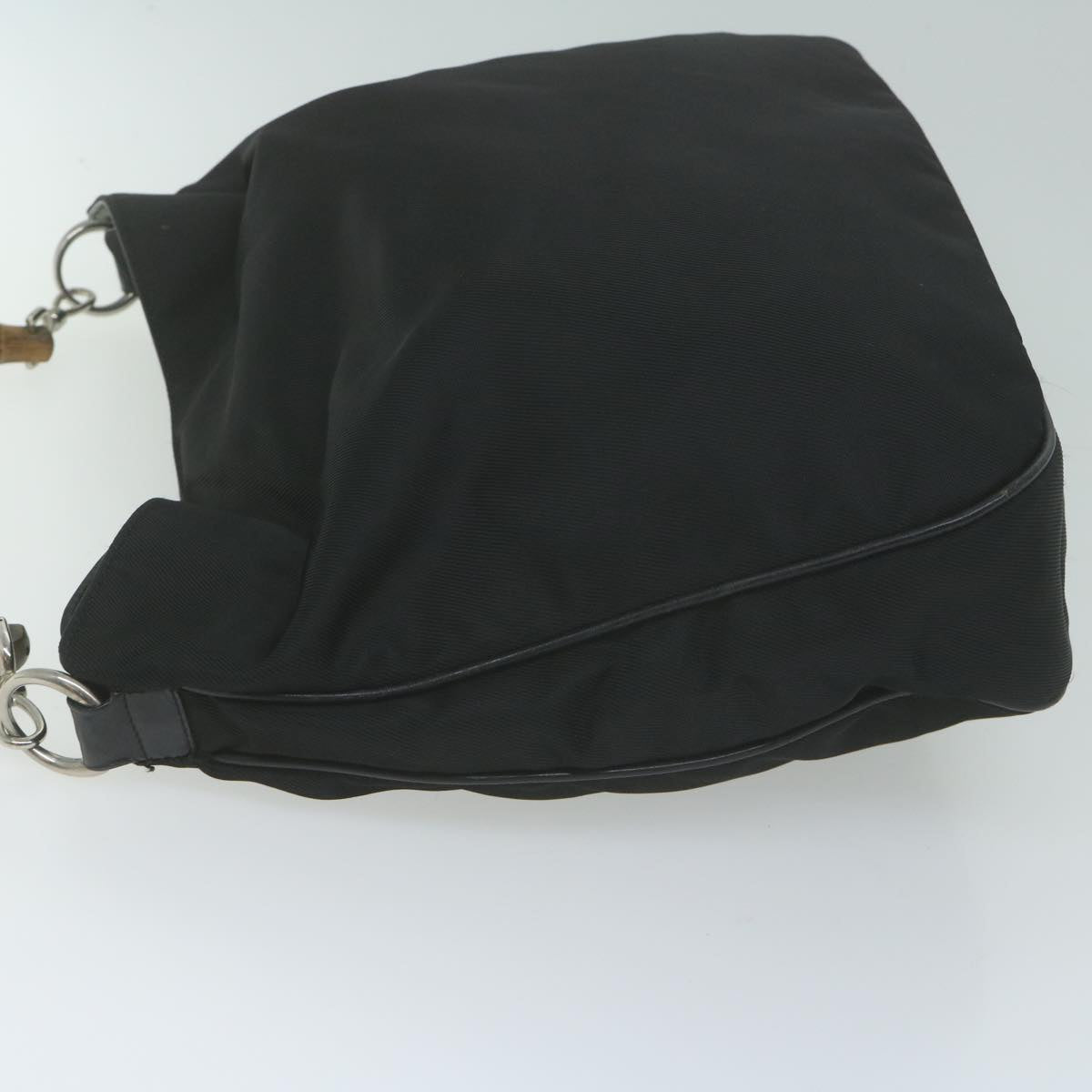 GUCCI Bamboo Shoulder Bag Canvas 2way Black 001 1014 1577 0 10586