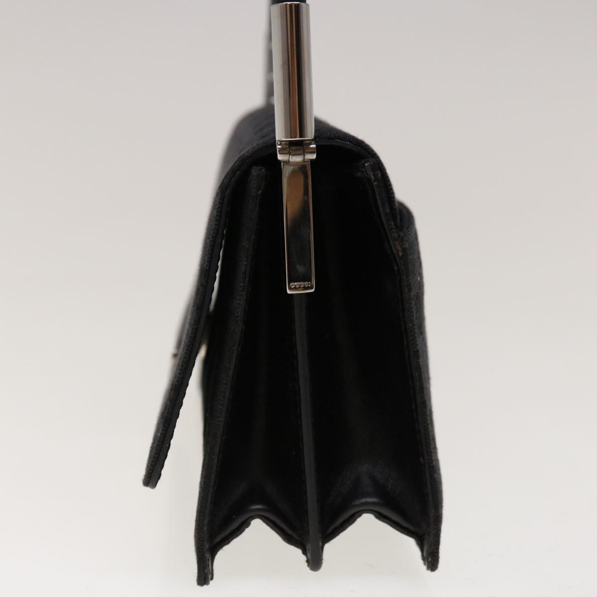 GUCCI GG Canvas Shoulder Bag Black 01235 10637