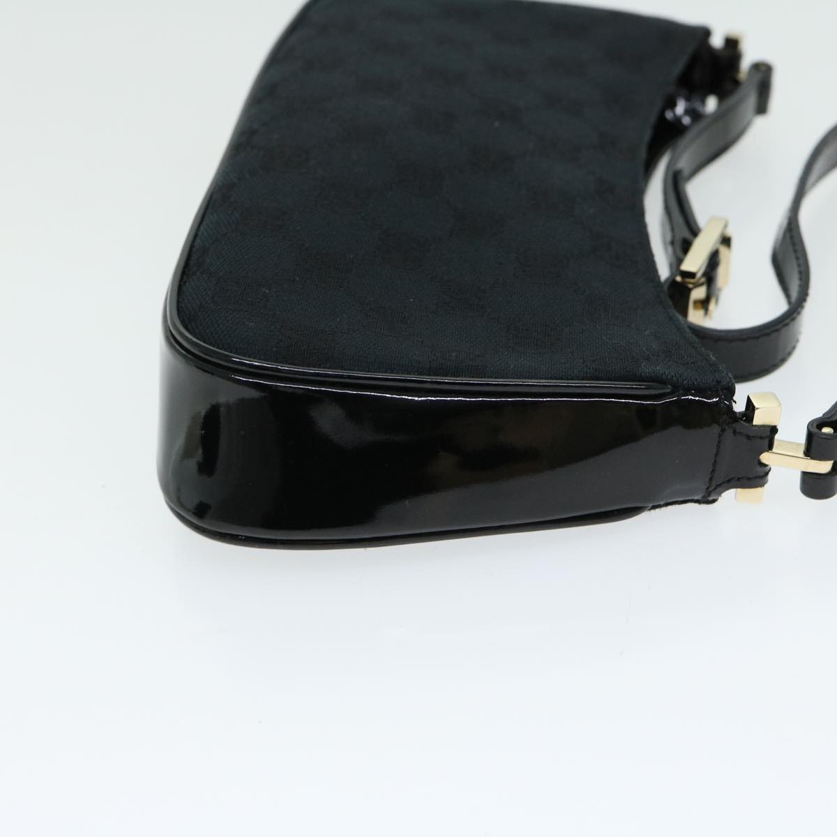 GUCCI GG Canvas Shoulder Bag Black 001 4152 10681