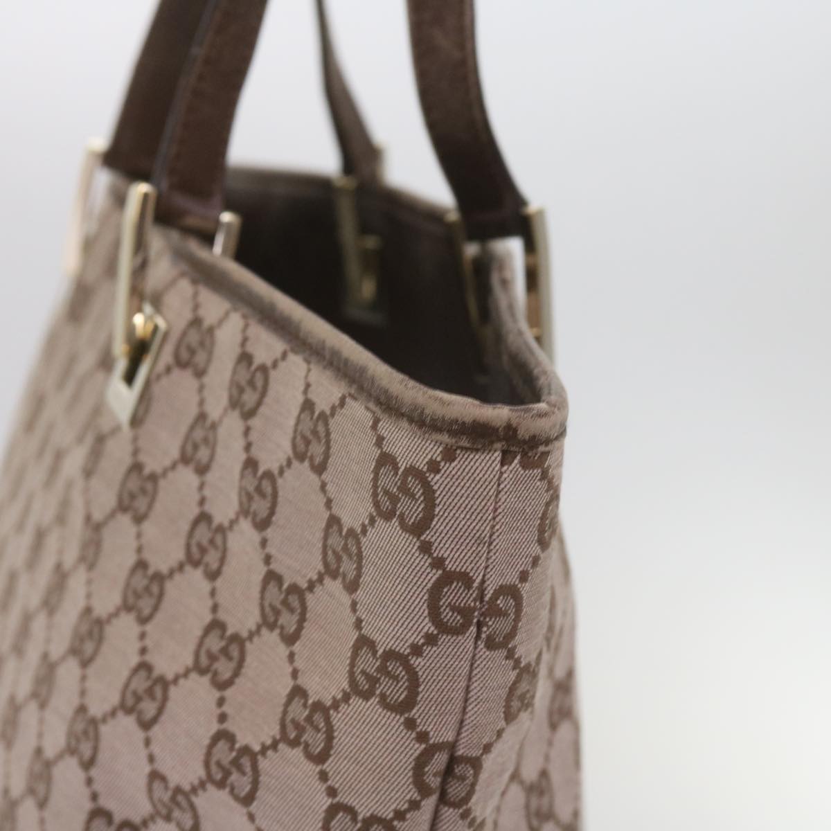 GUCCI GG Canvas Tote Bag Brown 002 1098 10768