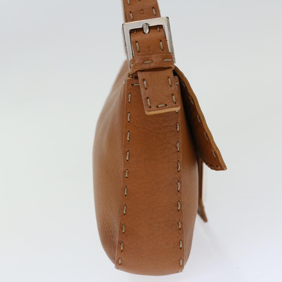 Luxury FendiCeleria Mamma Baguette Shoulder Bag Leather Brownyk10979