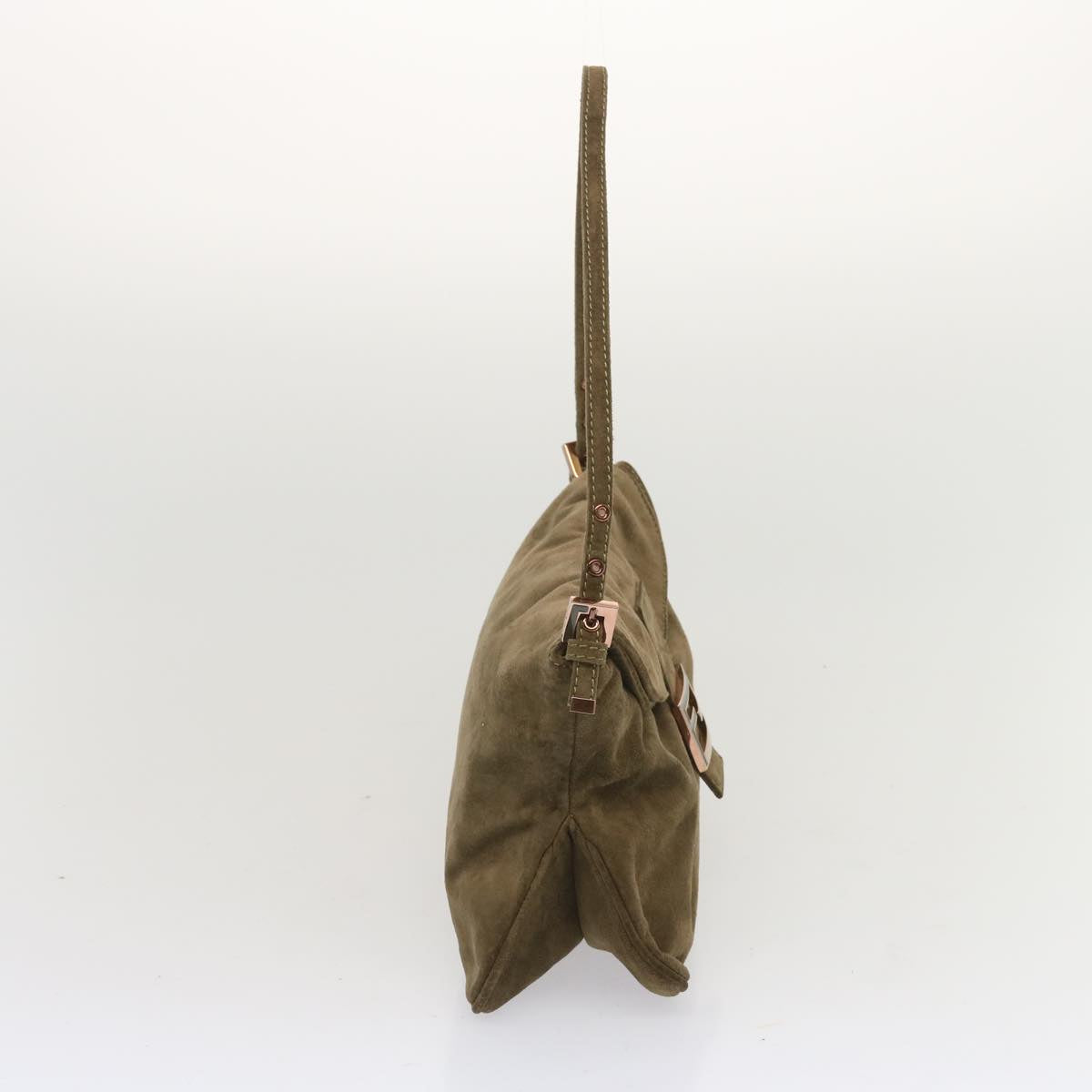 Luxury FendiMamma Baguette Shoulder Bag Suede Brownyk11030