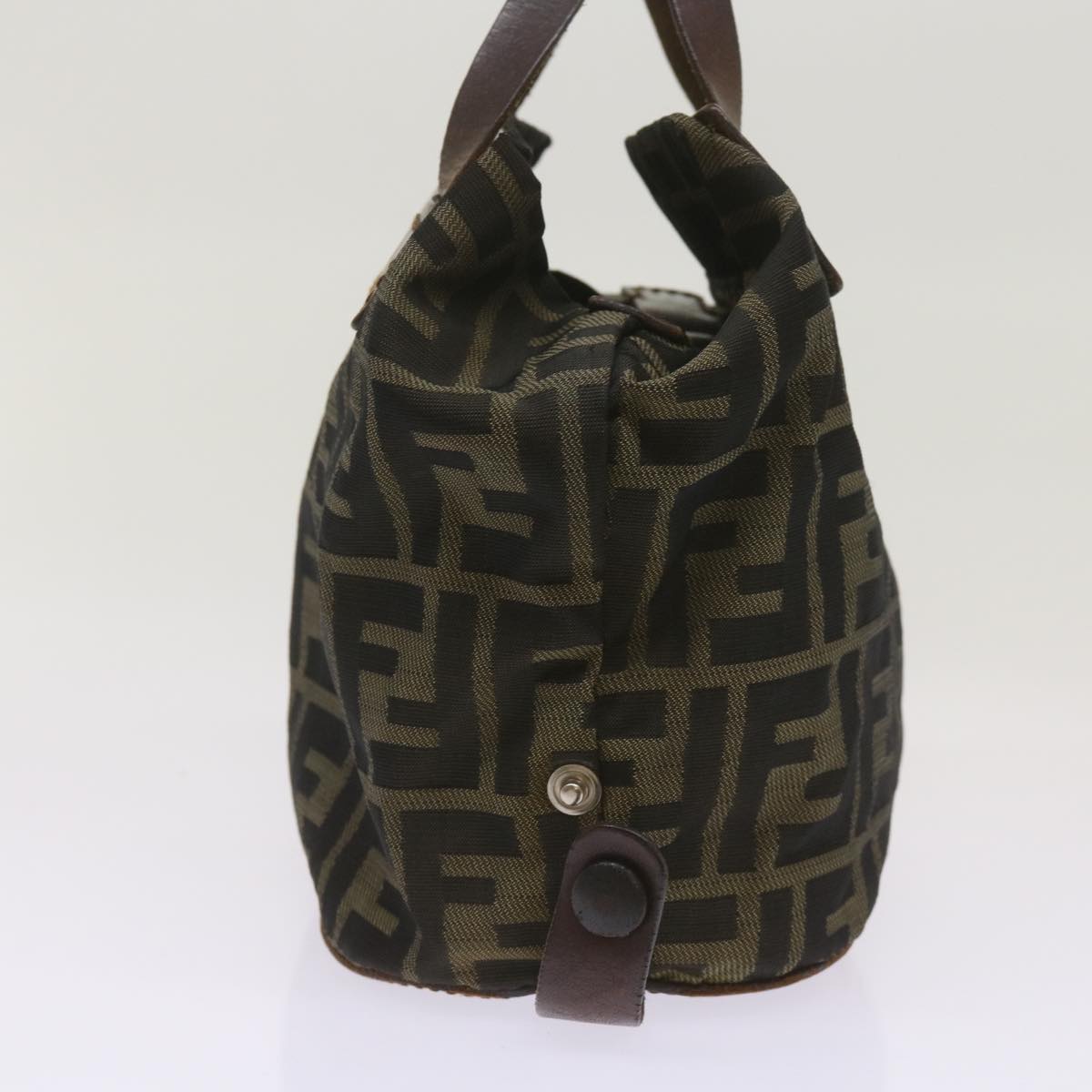 Luxury FendiZucca Canvas Hand Bag Brown Blackyk11238