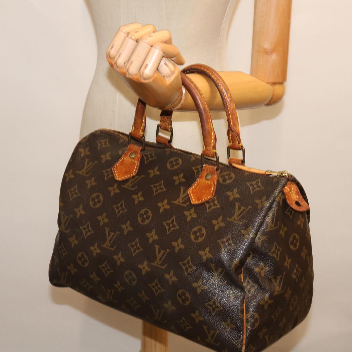 LOUIS VUITTON Monogram Speedy 30 Hand Bag M41526 LV yk11569