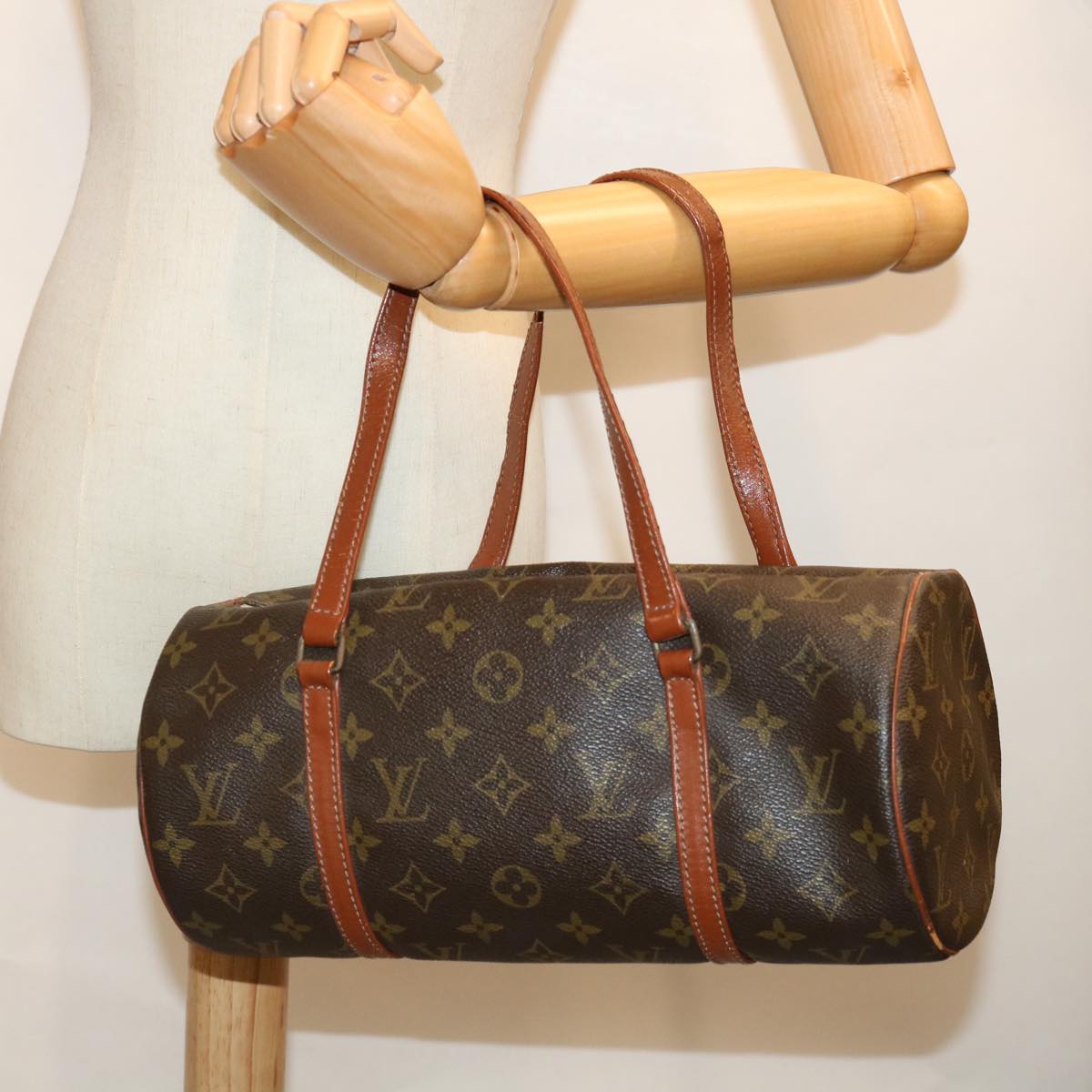 LOUIS VUITTON Monogram Papillon 30 Hand Bag Vintage M51385 LV yk11610