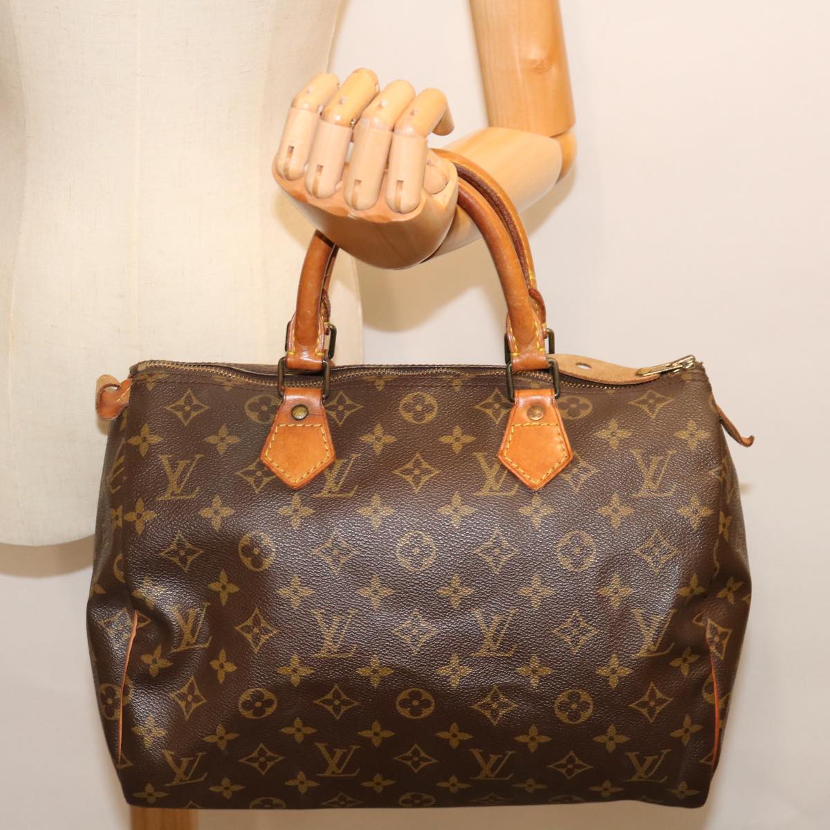 LOUIS VUITTON Monogram Speedy 30 Hand Bag M41526 LV yk11659