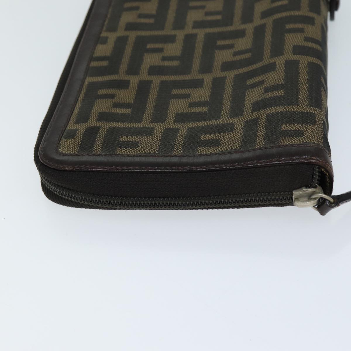 Luxury Fendi Zucca Canvas Day Planner Cover Brown Blackyk12048