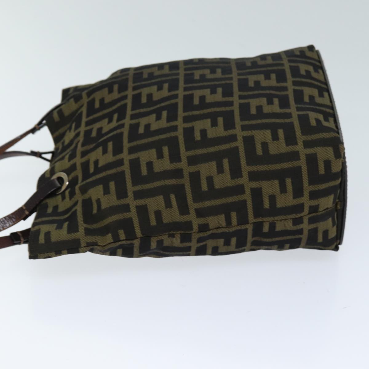 Luxury Fendi Zucca Canvas Hand Bag Brown Blackyk12584