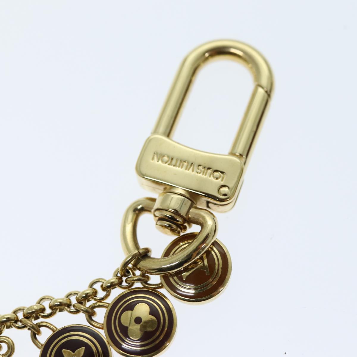 LOUIS VUITTON Monogram Porte Cles Chainne Pastilles Charm M66172 LV yk12595