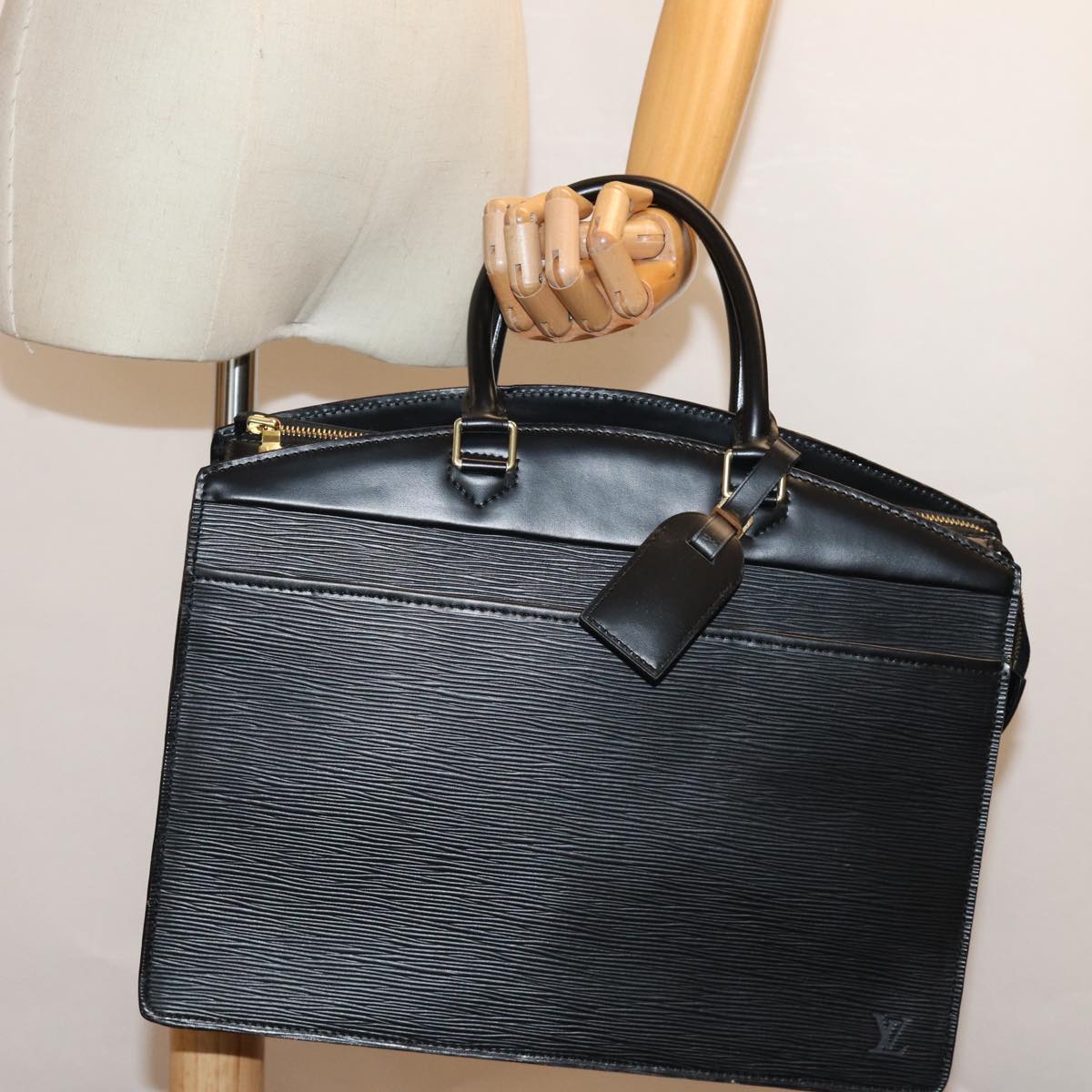 LOUIS VUITTON Epi Riviera Hand Bag Noir Black M48182 LV yk12702