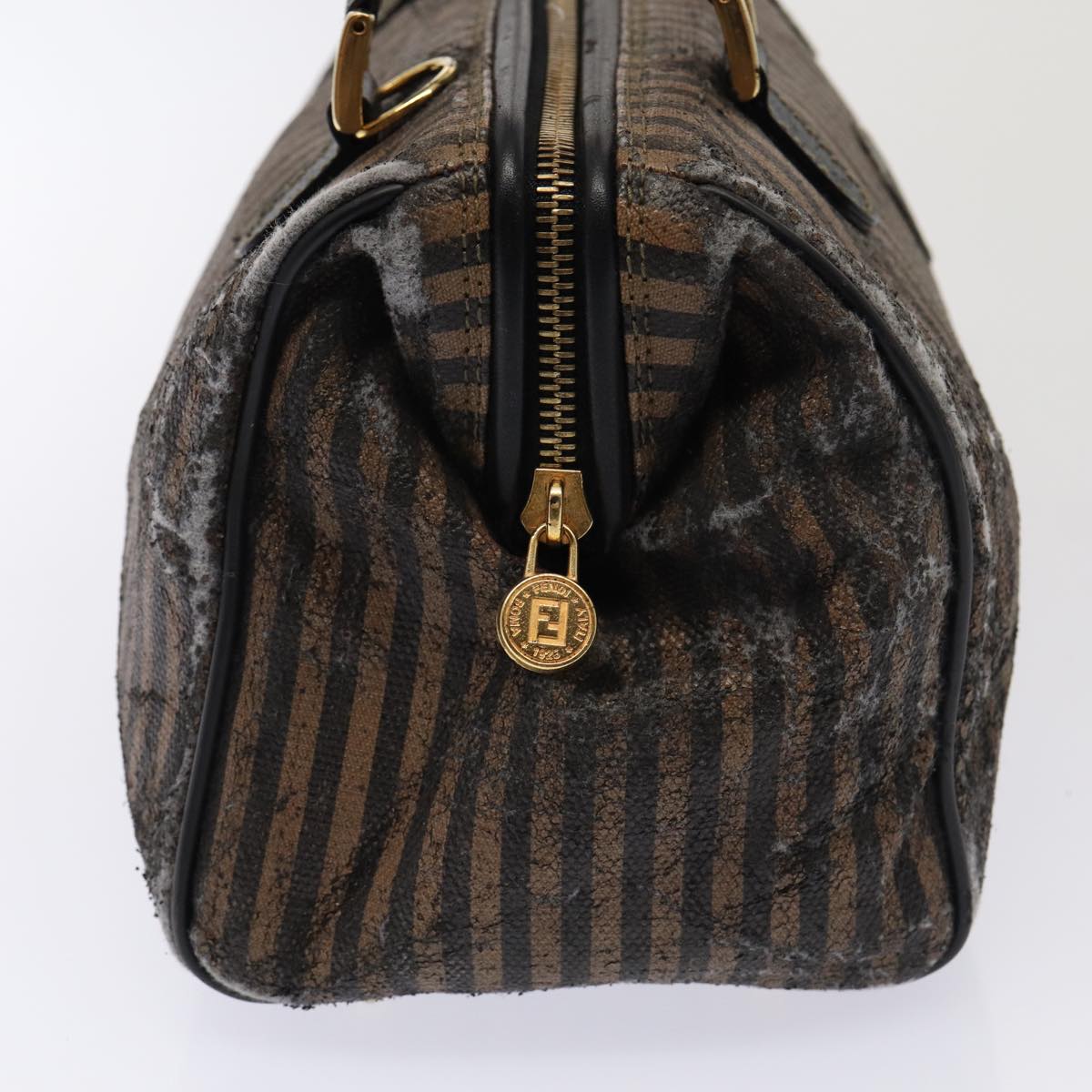 Luxury Fendi Zucca Canvas Shoulder Bag 3Set Black Brownyk12908