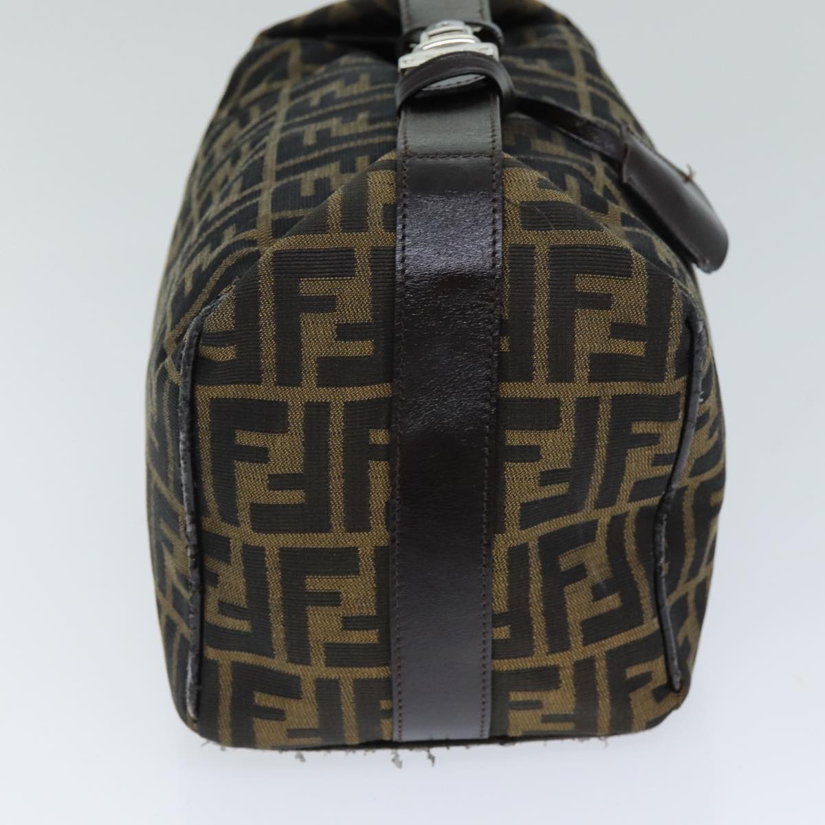 Luxury Fendi Zucca Canvas Hand Bag Black Brownyk12930