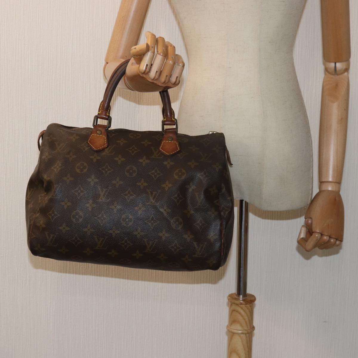 LOUIS VUITTON Monogram Speedy 30 Hand Bag M41526 LV yk13439