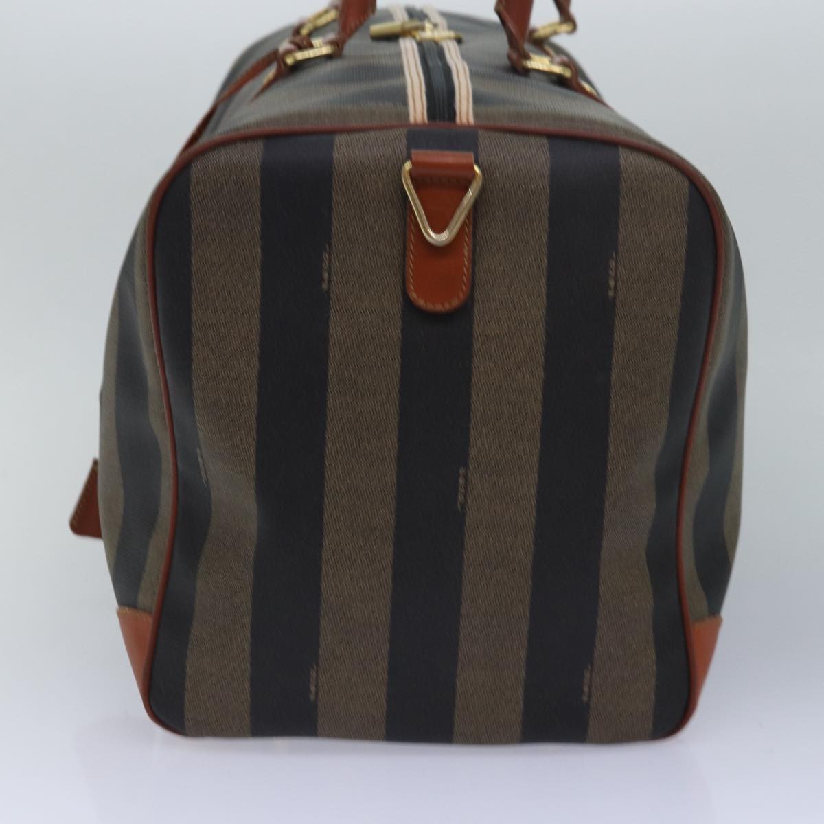Luxury Fendi Pecan Canvas Boston Bag Brown Blackyk13671