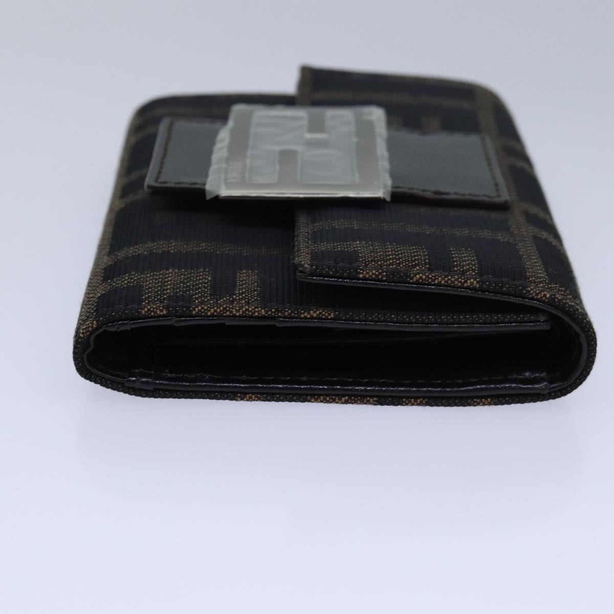 Luxury Fendi Zucca Canvas Wallet Black Brownyk13705A