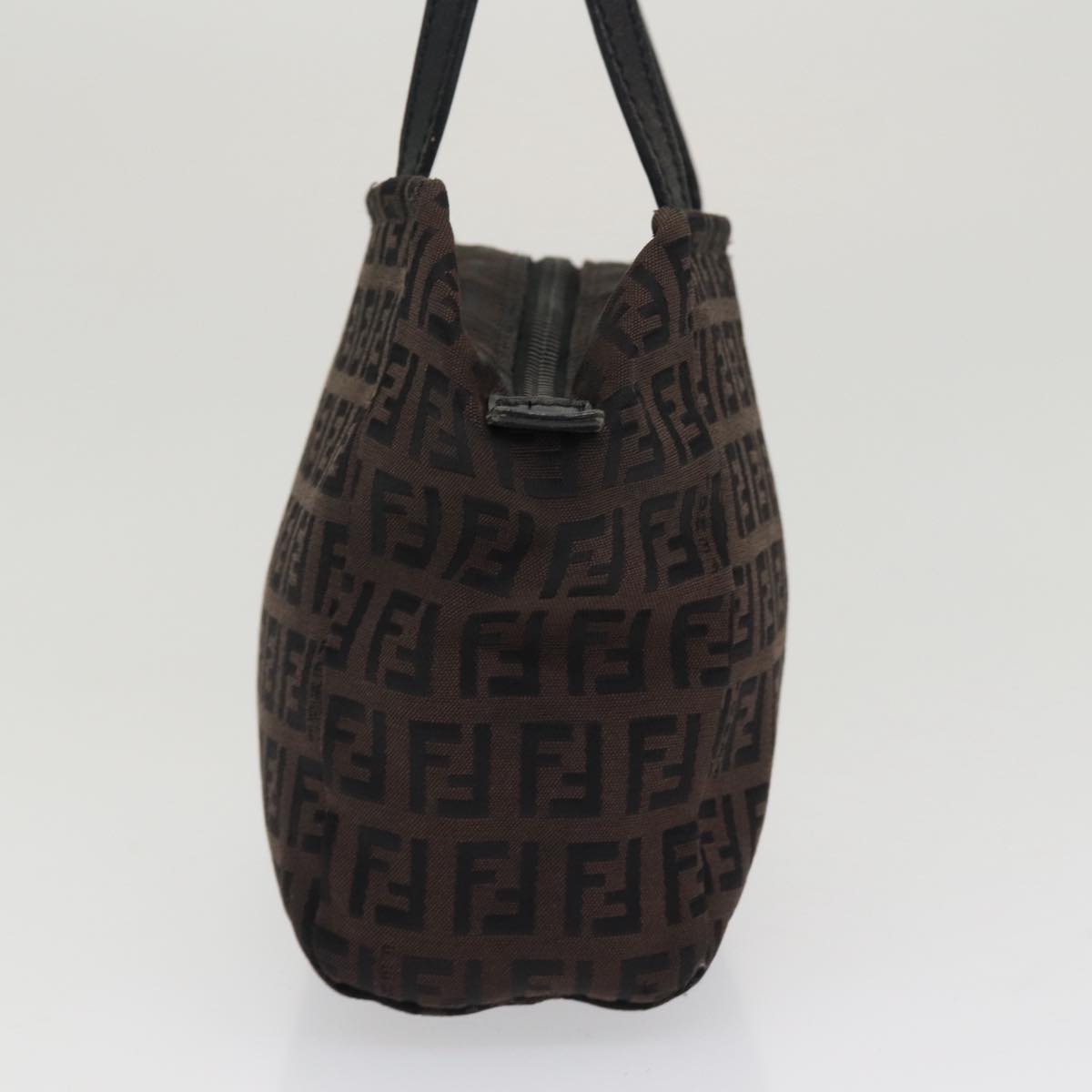 Luxury Fendi Zucchino Canvas Hand Bag Blackyk13724