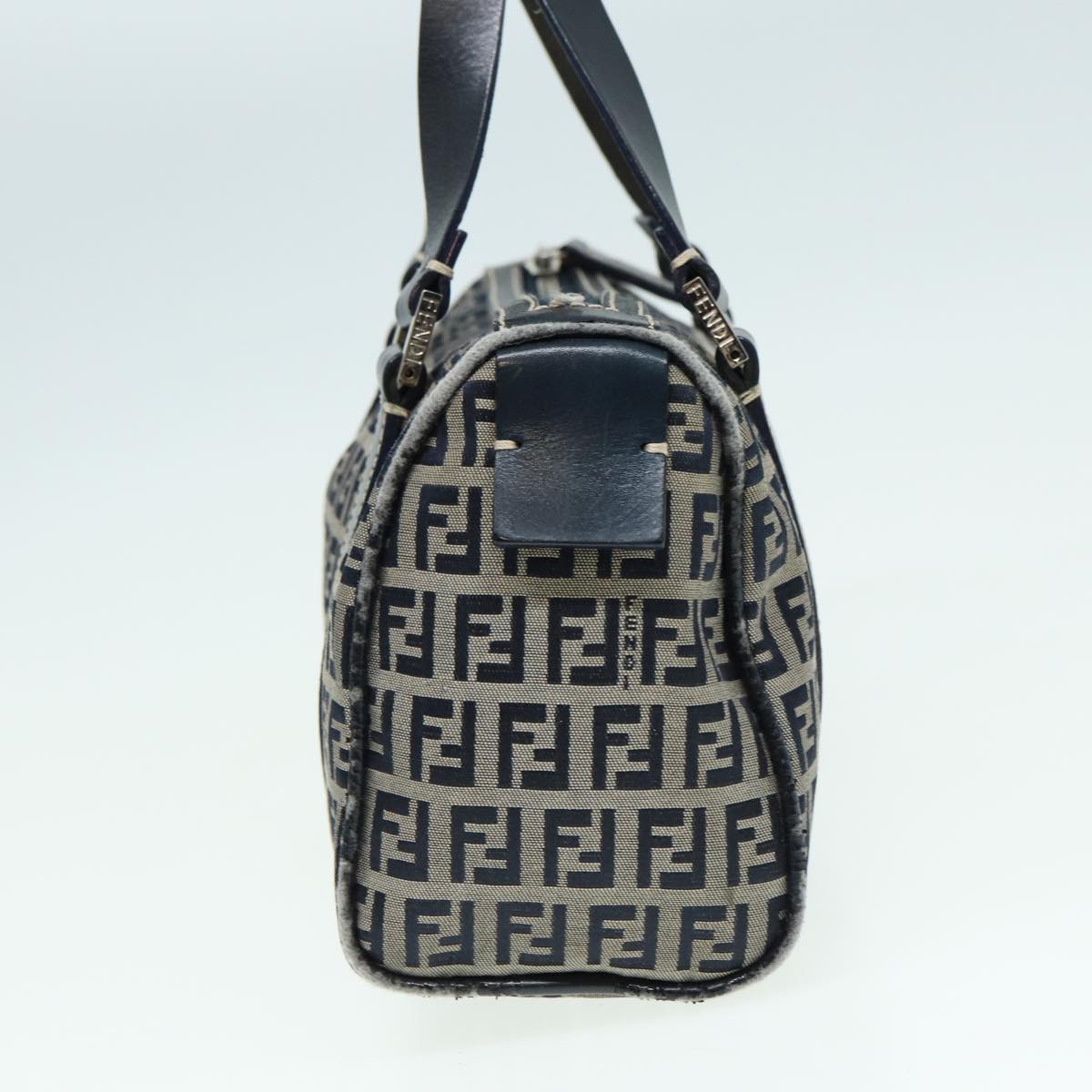 Luxury Fendi Zucchino Canvas Hand Bag Navyyk13837