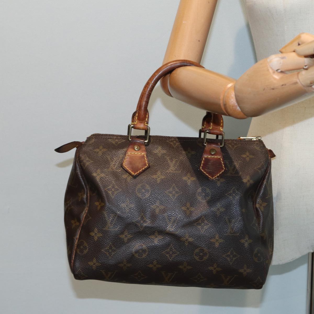LOUIS VUITTON Monogram Speedy 25 Hand Bag M41528 LV yk14001